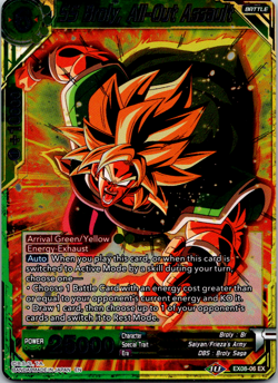 Dragon Ball Super Card Game - EX08-06 EX - SS Broly, All-Out Assault Foil - Image 1