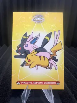 Umbreon, Espeon & Pikachu - Star Holo - Let's Go Eevee Database - Pokemon Card - Image 1
