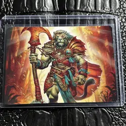 Ajani, Outland Chaperone Art Card Art Series: Lorwyn Eclipsed Mint MTG - Image 1