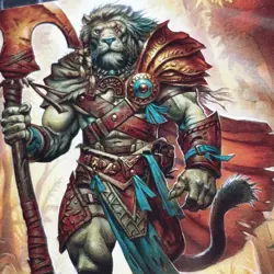 Ajani, Outland Chaperone Art Card Art Series: Lorwyn Eclipsed Mint MTG - Image 2