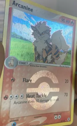 Arcanine 18/112 EX FireRed & LeafGreen Pokemon Card Reverse Holo Foil Rare MP - Image 2