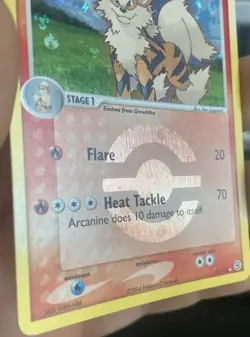 Arcanine 18/112 EX FireRed & LeafGreen Pokemon Card Reverse Holo Foil Rare MP - Image 4