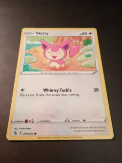 Pokemon Fusion Strike Skitty Common Card 210/264 NM - Image 1