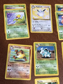 Pokemon TCG Huge Vintage Lot 104 Cards Fossil Base Set Jungle Gym Heroes Rocket - Image 4