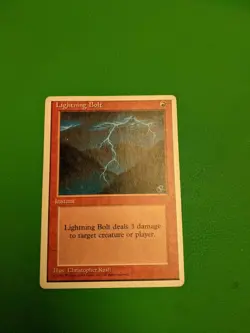 MTG Lightning Bolt Alternate 4th Edition Regular Common - Image 1
