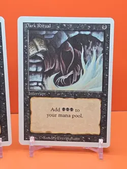 ⚫⚫⚫ (2) 1994 MAGIC The Gathering DARK RITUAL REVISED 3RD EDITION PLAYED⚫⚫⚫ - Image 3