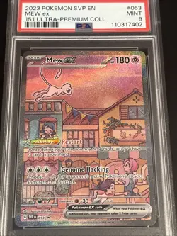 2023 Mew ex SVP 053 Promo 151 Ultra Premium Collection PSA 9 Pokemon TCG - Image 1