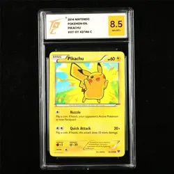 TQG 8.5 NM-MT+ 2014 Pokemon ENG Pikachu 42/146 C - Image 1