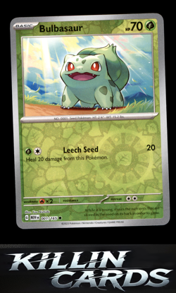 Bulbasaur - 001/165 (Reverse Cosmos Holo) (Costco Exclusive) 001/165 Pokemon Com - Image 1