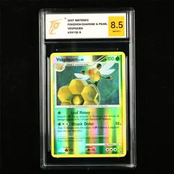 TQG 8.5 NM-MT+ 2007 Pokemon ENG Vespiquen 39/130 R - Image 1