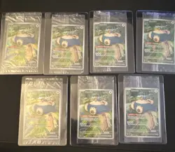 Pokemon Snorlax SVP EN #51, Black Star promo, sealed Lot of 7 - Image 1