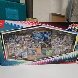 Pokemon TCG Prismatic Evolutions Lucario Ex + Tyranitar Ex Premium Collection - Image 1