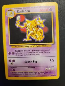 Pokemon TCG - Kadabra - 32/102 - Uncommon Unlimited - Base Set - Image 2