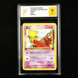 TQG 9 MINT 1999-2000 Pokemon ENG Abra 49/82 C - Image 1