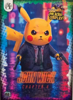 John Wick (Pikachu) #169 - Galaxy Holo - Electric Pikachu Cosplay - Pokemon - Image 1