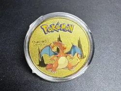 Pokemon Charizard Collectible Coin - Gold Metal Medallion - Image 1