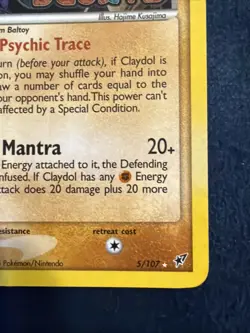 Claydol Ex Deoxys Reverse Holo Stamped 5/107 Vintage Pokemon TCG VLP/NM - Image 4