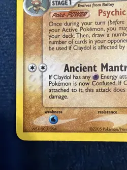 Claydol Ex Deoxys Reverse Holo Stamped 5/107 Vintage Pokemon TCG VLP/NM - Image 5