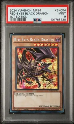 PSA 9 MINT Red-Eyes Black Dragon MP24-EN054 1st Ed Yu-Gi-Oh! Prismatic - Image 1