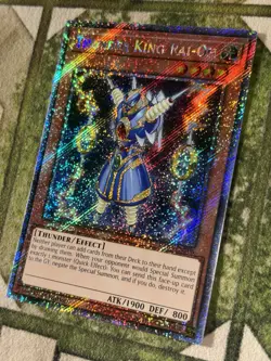 YuGiOh THUNDER KING RAI-OH Platinum Secret Rare RA03-EN206 - Image 1