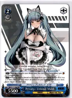 Privaty: Unkind Maid Double Rare GODDESS OF VICTORY: NIKKE NIK/S117-E086 RR NM - Image 1