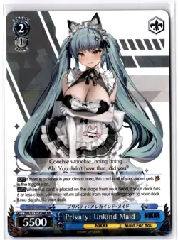 Privaty: Unkind Maid Double Rare GODDESS OF VICTORY: NIKKE NIK/S117-E086 RR NM - Image 1