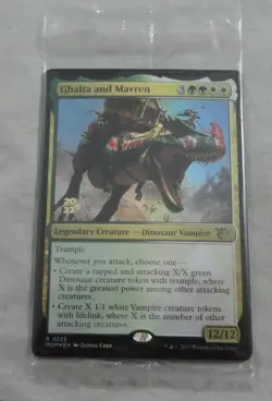 Magic The Gathering Ghalta and Mavren March of the Machines Prerelease Card NM - Image 1