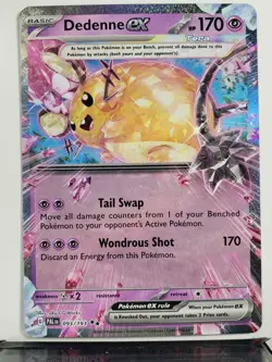EX HOLO Dedenne EX 093/193 NM / M - Paldea Evolved Scarlet Violet Pokemon Card - Image 1