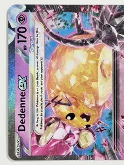 EX HOLO Dedenne EX 093/193 NM / M - Paldea Evolved Scarlet Violet Pokemon Card - Image 2