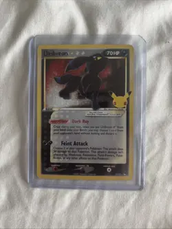 Pokemon TCG Umbreon Gold Star 17/17 Celebrations Holo Card Classic Collection - Image 1