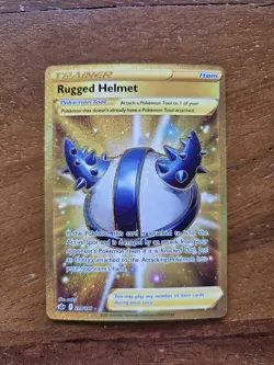 Pokemon 3 Card Lot Gold Trainers (Luxurious Cape, Big Parasol, Rugged Helmet) - Image 3
