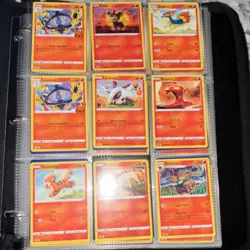 Pokemon TCG Binder Lot Holo & Regular Cards Full Art Pikachu Mewtwo Lycanroc - Image 2