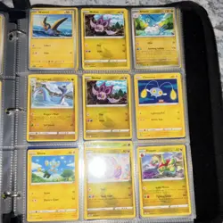 Pokemon TCG Binder Lot Holo & Regular Cards Full Art Pikachu Mewtwo Lycanroc - Image 3