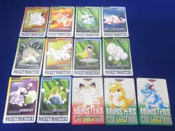 Pokemon Carddass Lot 13 Bandai 1996 & 1997 Japanese Cards, 1 Holo Prism Clefairy - Image 1