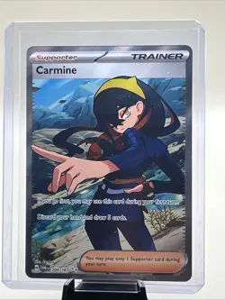 Carmine 204/167 Twilight Masquerade Full Art Ultra Rare Holo Pokemon Card NM - Image 1