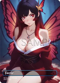 2-Sided Card - Angel / Faerie Token - Fanart Borderless - EDH / Playtest - Image 3