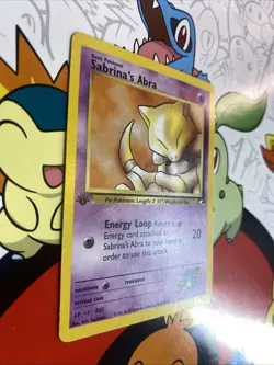 Sabrina's Abra 91/132 1st Edition Common Gym Heroes Pokemon Card 2000 WOTC NM/MT - Image 2