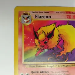 Flareon 19/64 Jungle Non-Holo Pokemon TCG Trading Card Sleaved Since 1999 - Image 3