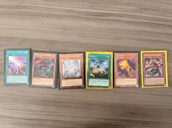 Yu-Gi-Oh! TCG Konami Card Lot - 6 Cards Seventh Tachyon, Fire Hand, Saqlifice - Image 1