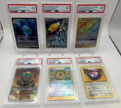 Pokemon PSA Graded Cards Lot Slab Lot Total 6 PSA Cards (4) PSA 9 and (2) PSA 8 - Image 1