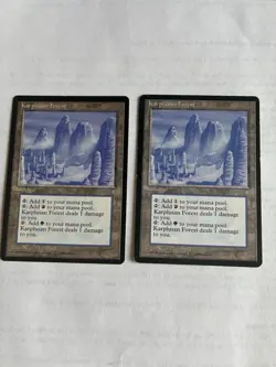 Karplusan Forest X2 Ice Age Magic: The Gathering NM/LP Vintage MTG - Image 1