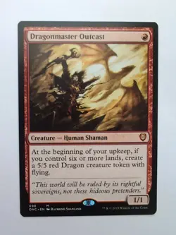 MTG Dragonmaster Outcast (ONC) Phyrexia: All Will Be One Regular Mythic 98 - Image 1