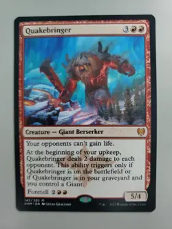 MTG Quakebringer Kaldheim 145/285 Regular Rare - Image 1