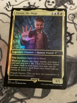 MTG Foil Eleven The Mage Stranger Things Secret Lair Drop Series 343 Promo Rare - Image 1