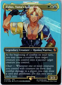 Tidus, Yuna's Guardian (Borderless) M FOIL FINAL FANTASY 205 NM - Image 1