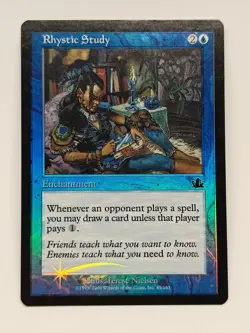 Rhystic Study - FOIL - Prophecy - LP MTG Magic (D) - Image 1
