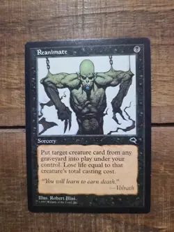 Reanimate #151 Black Uncommon Tempest MTG NBP NM - Image 1