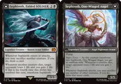MAGIC FINAL FANTASY SEPHIROTH FABLED SOLDIER ONE-WINGED ANGEL M 115 MTG FIN TCG - Image 1
