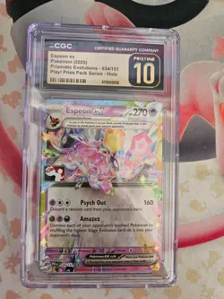 Espeon ex 034/131 Prize Pack Holo CGC prestine 10 POKEMON LEAGUE STAMPED - Image 1