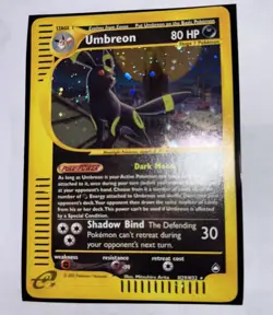 Pokemon TCG Umbreon 80 HP Aquapolis Holo Rare H29/H32 English 2002 - Image 1